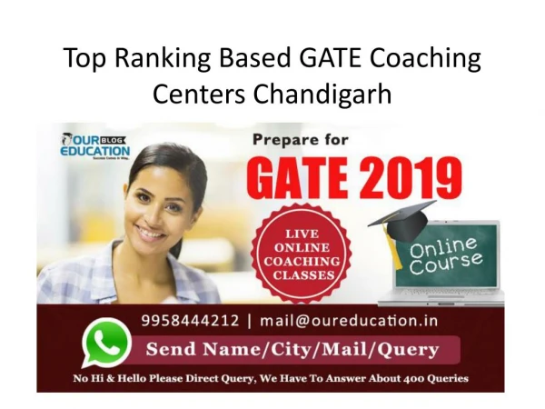 Top GATE Coaching Centers Chandigarh