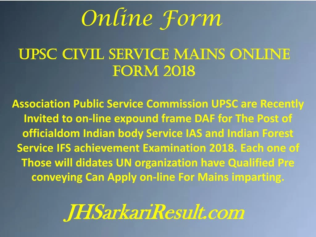 online form