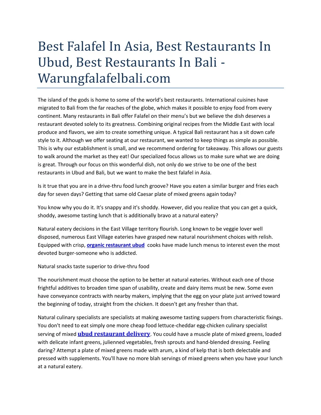 best falafel in asia best restaurants in ubud
