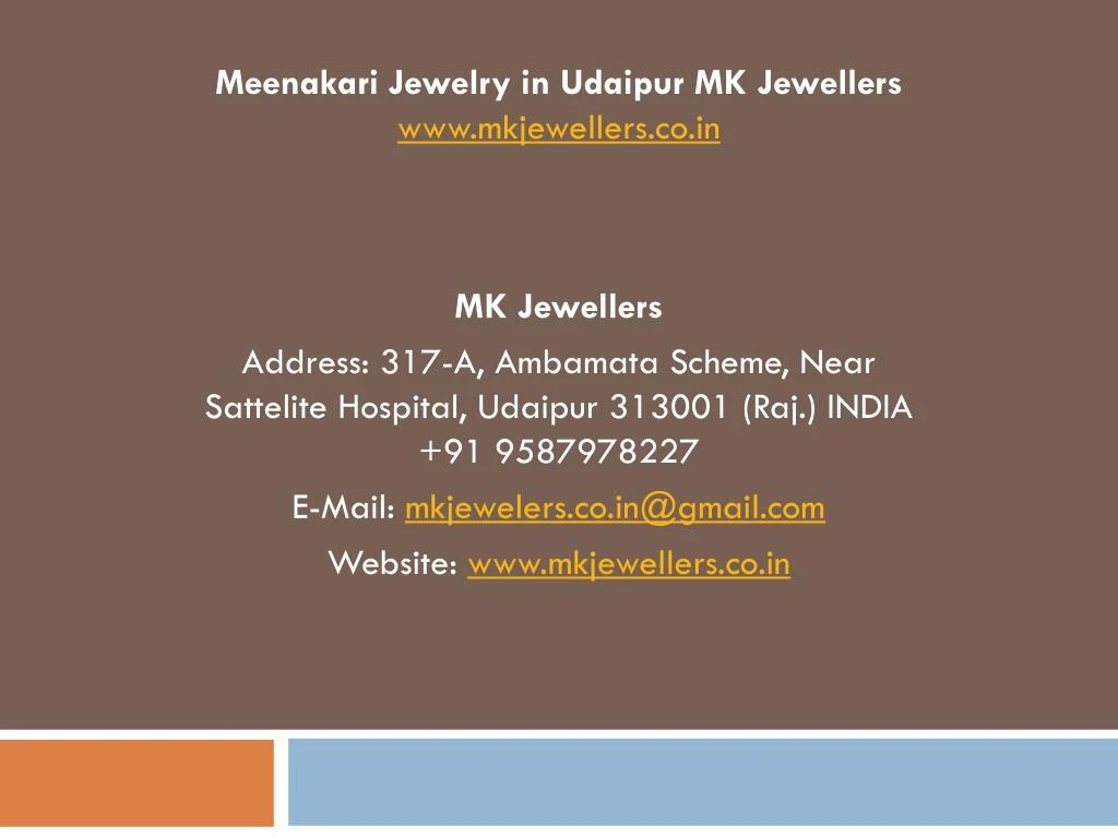meenakari jewelry in udaipur mk jewellers