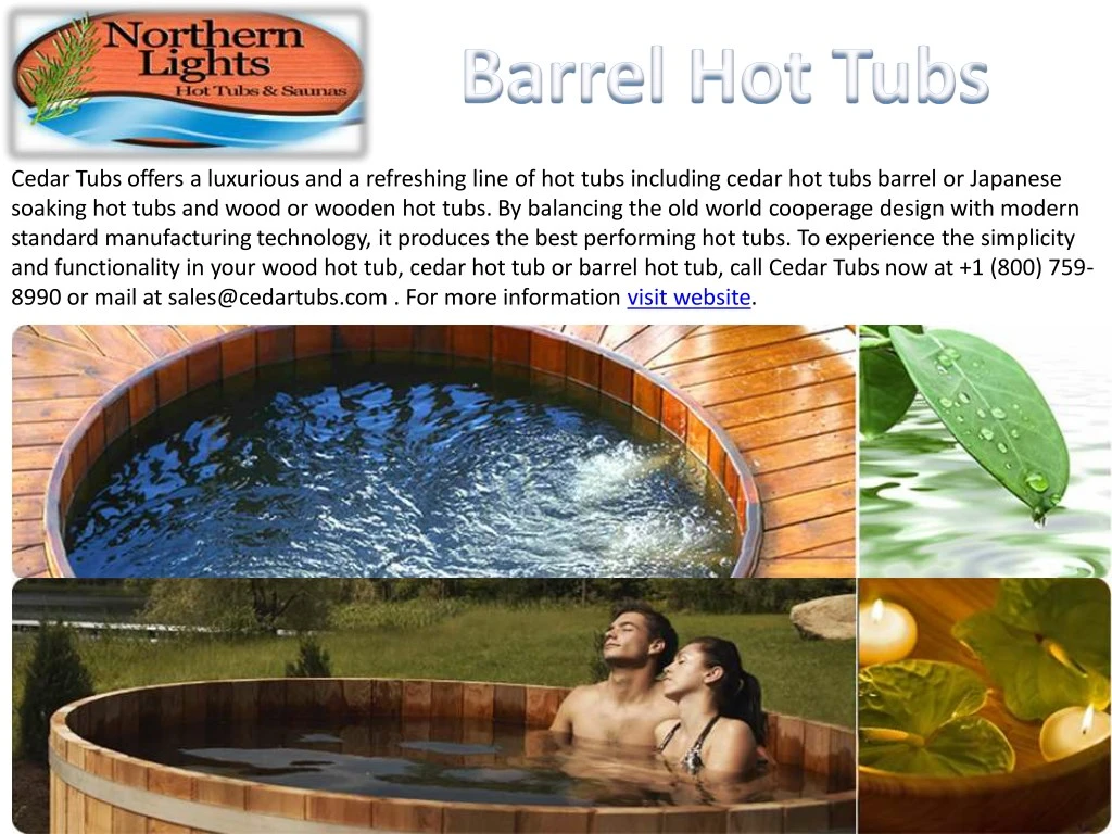 cedar tubs offers a luxurious and a refreshing