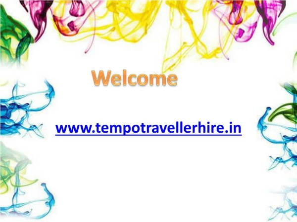Tempo Traveller hire_ppt