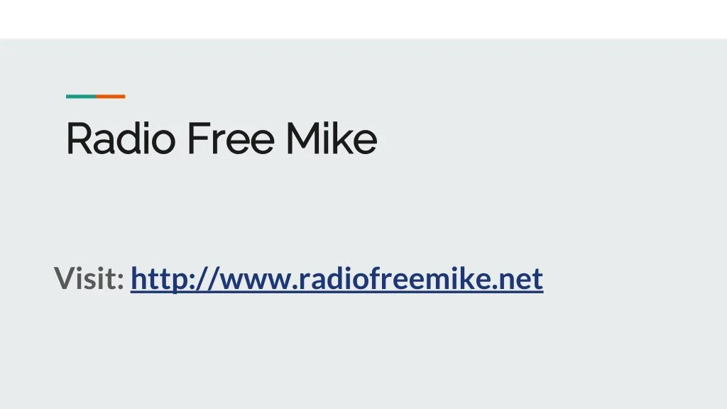 radio free mike