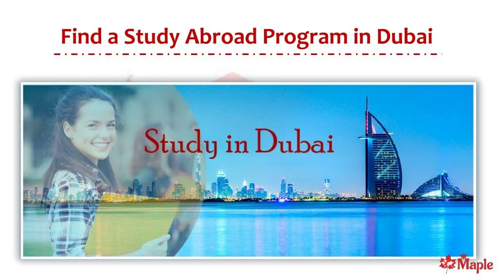 find a study abroad program in dubai