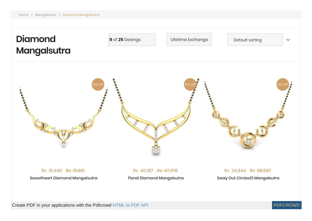 home mangalsutra diamond mangalsutra