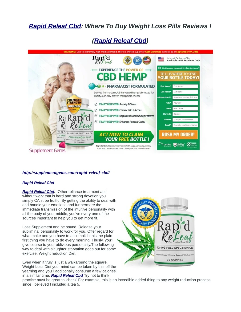 rapid releaf cbd where to buy weight loss pills