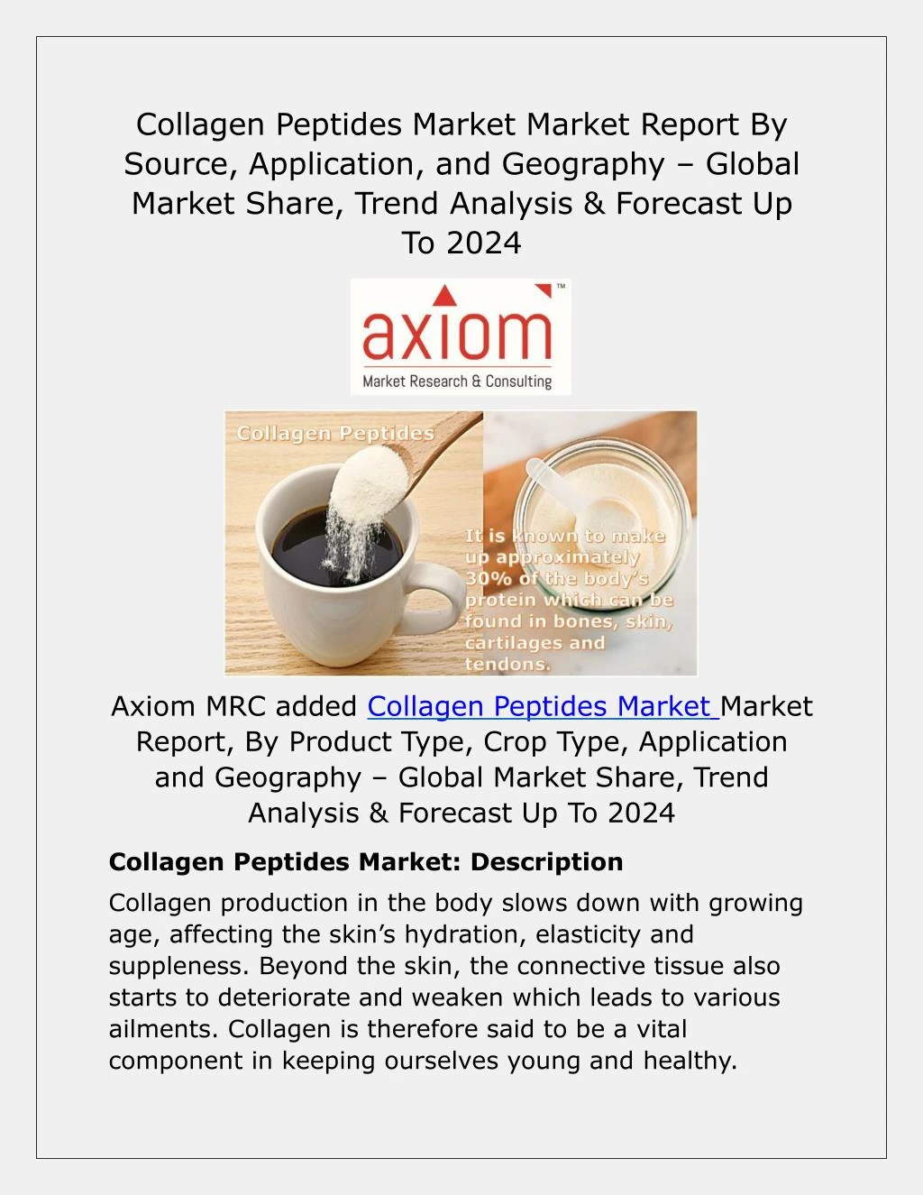 collagen peptides market market report by source