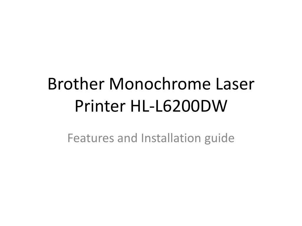 brother monochrome laser printer hl l6200dw