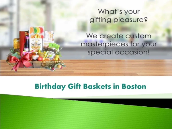 Boston Birthday Gift Baskets