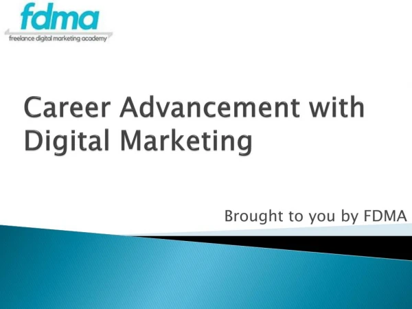 Career Advancement in Digital Marketing- FDMA Gurgaon