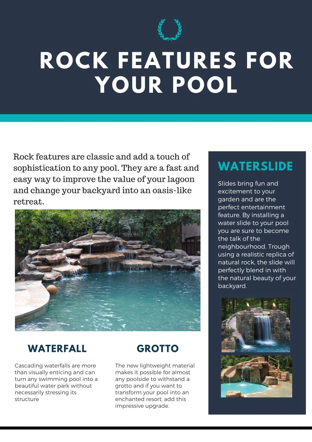 rock features for your pool