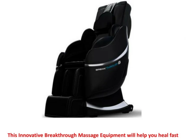 This Innovative Breakthrough Massage Equipment will help you heal fast