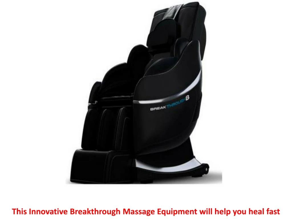 this innovative breakthrough massage equipment