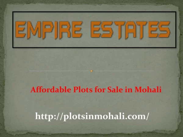 Best Plots for Sale in Mohali