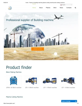 FACTORY OF BUILDING MACHINE,PLASMA CUTTING MACHINE,BRICK MAKING MACHINE - slide 1