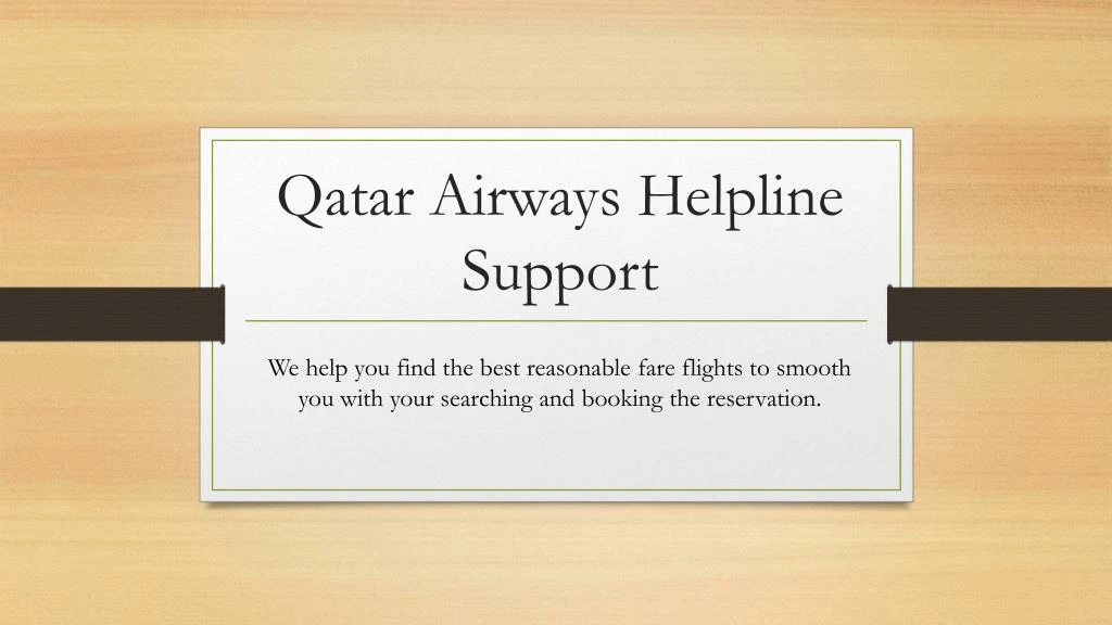 qatar airways helpline support