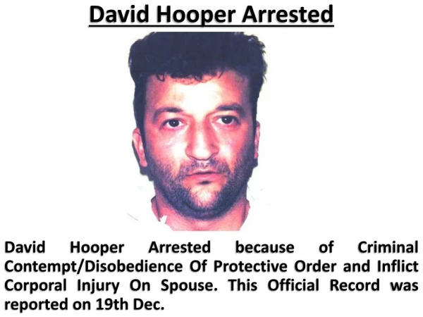 Arrest David Hooper