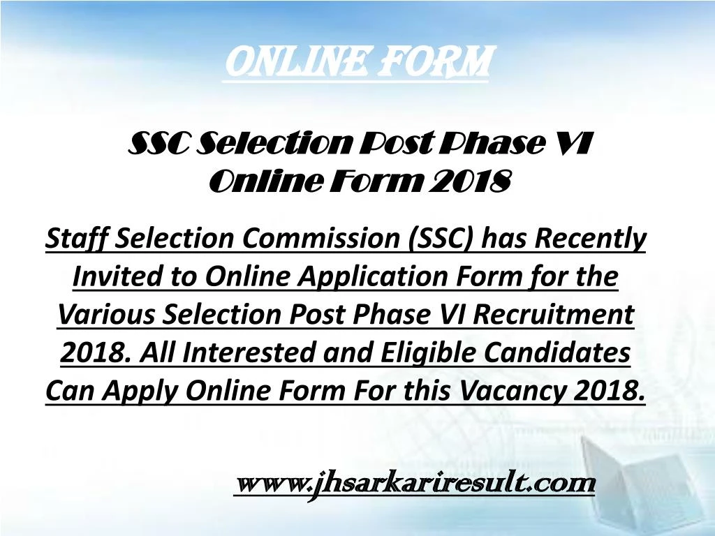 online form