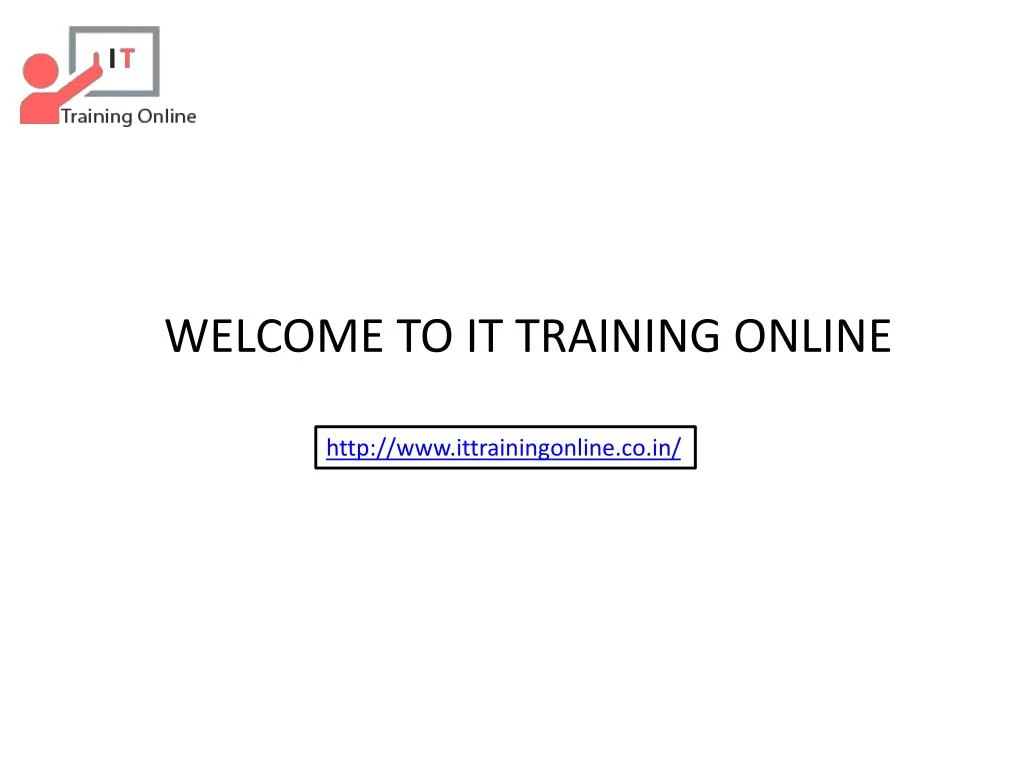 welcome to it training online