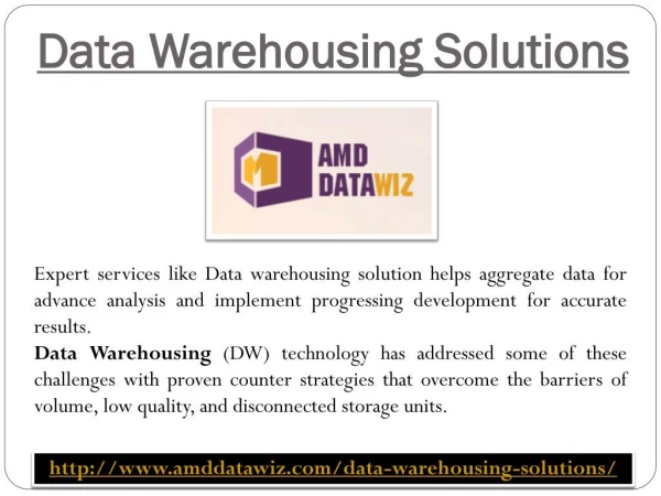 Data Warehousing Solutions