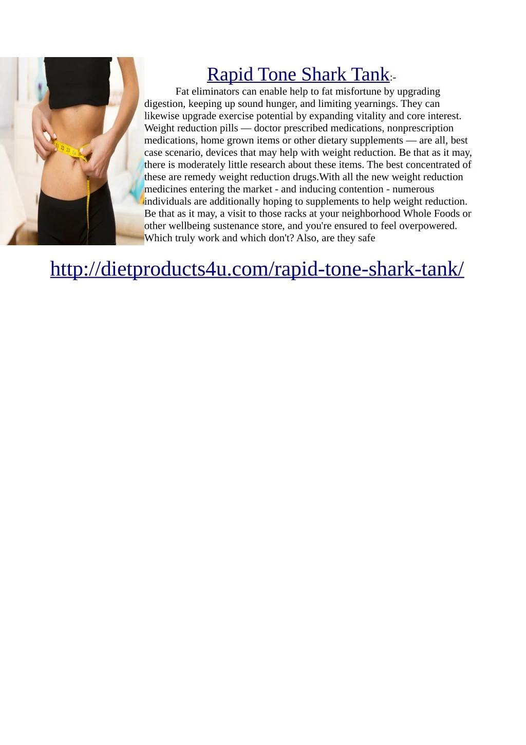 rapid tone shark tank fat eliminators can enable