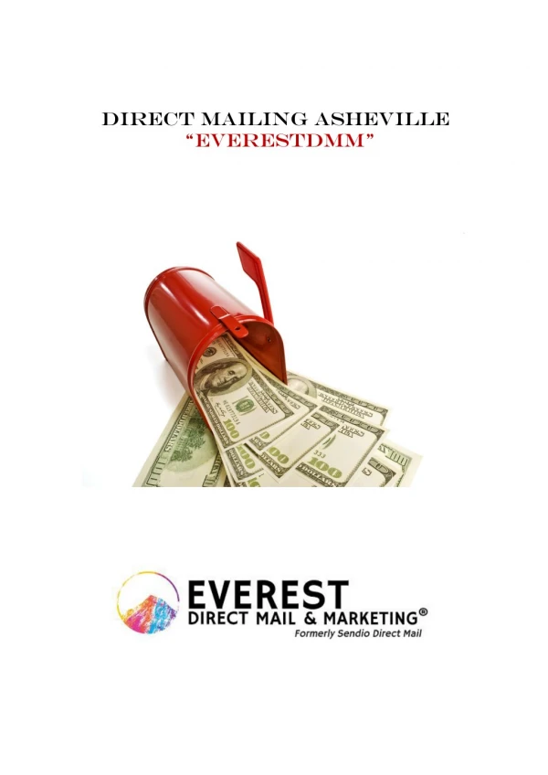Direct mail Asheville by Everestdmm