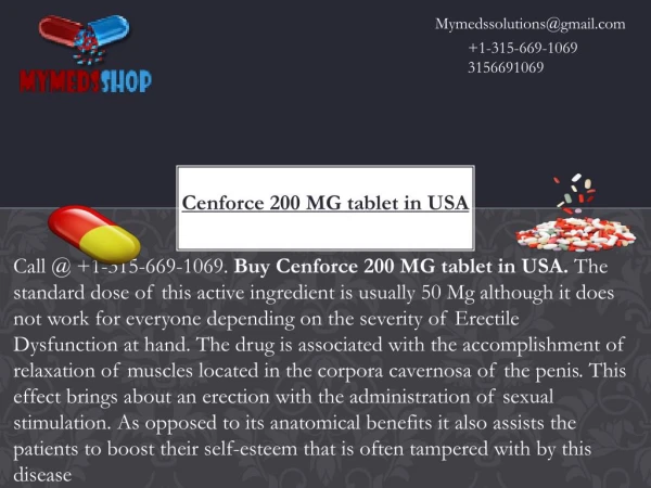 Cenforce 200 MG tablet in USA