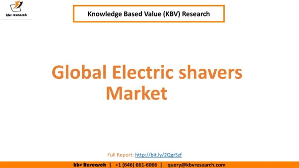 Global Electric shavers Market