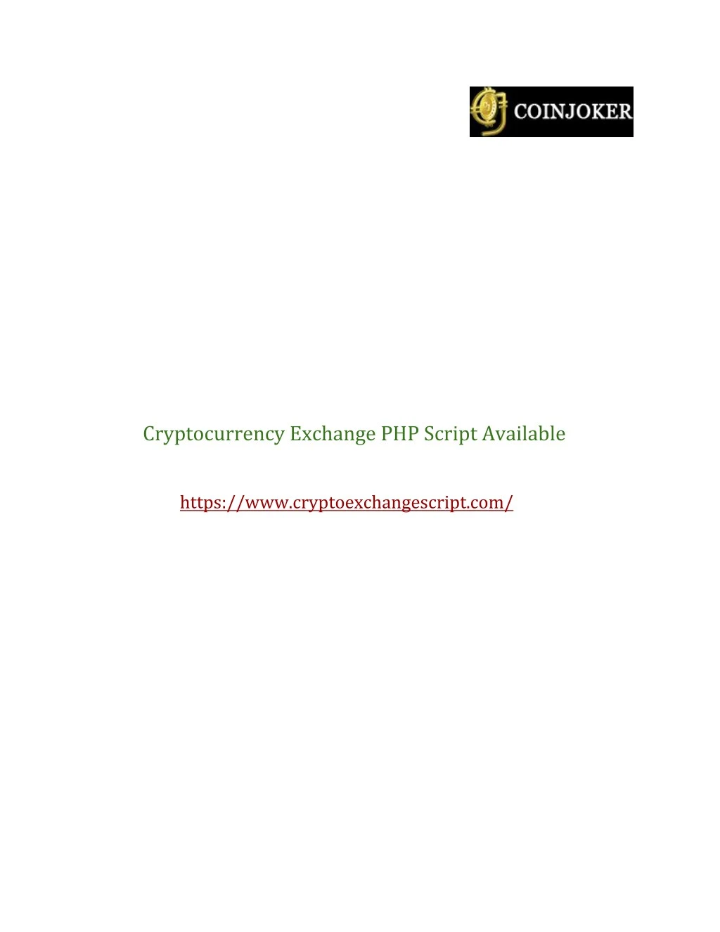 cryptocurrency exchange php script available