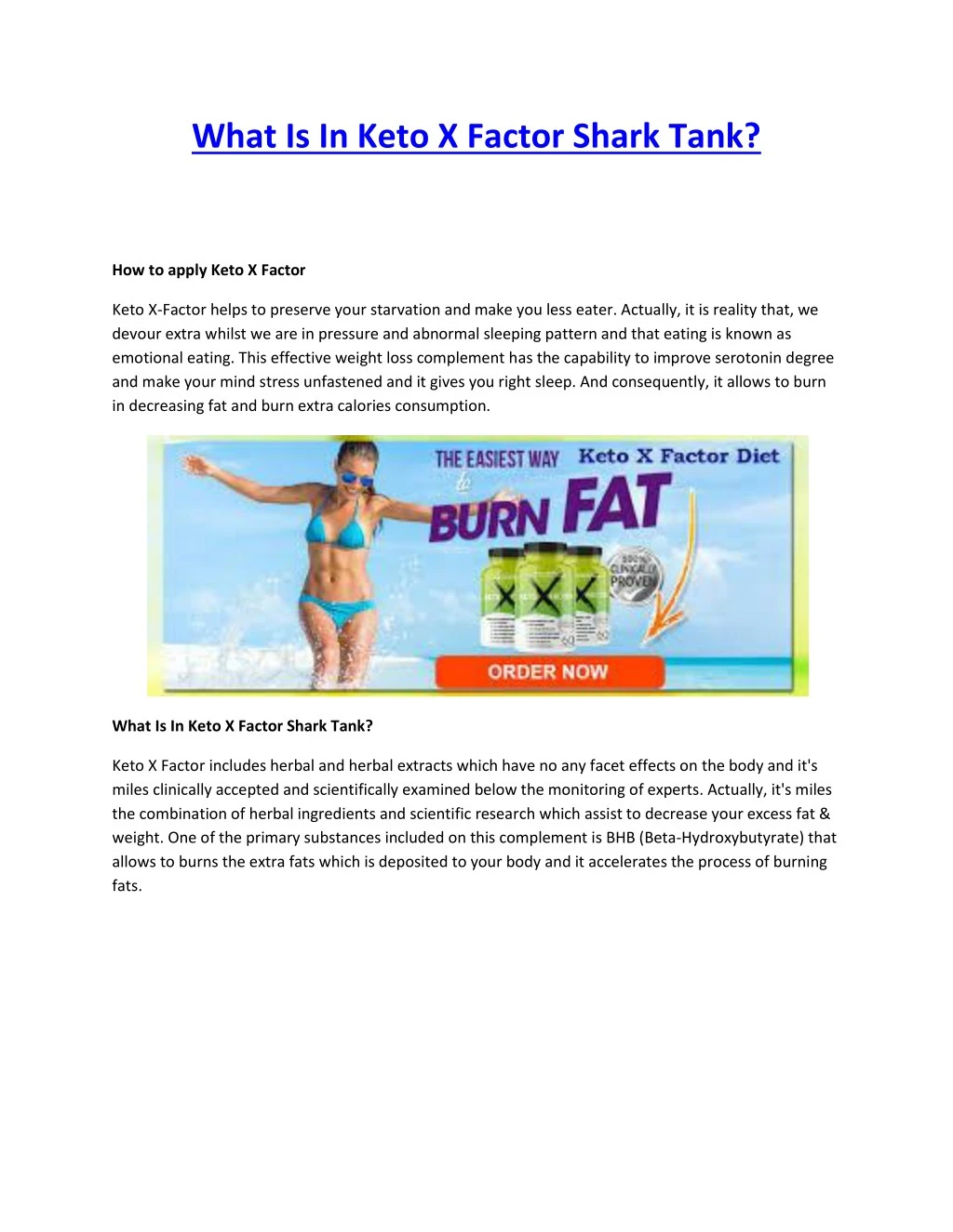 what is in keto x factor shark tank
