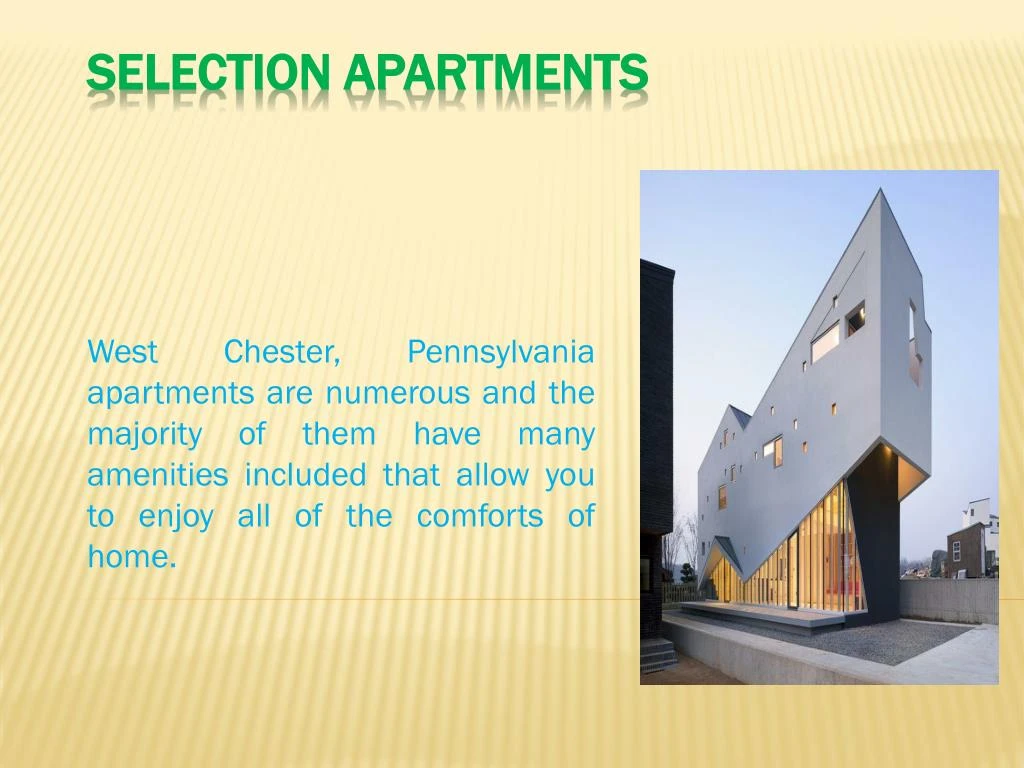 selection apartments