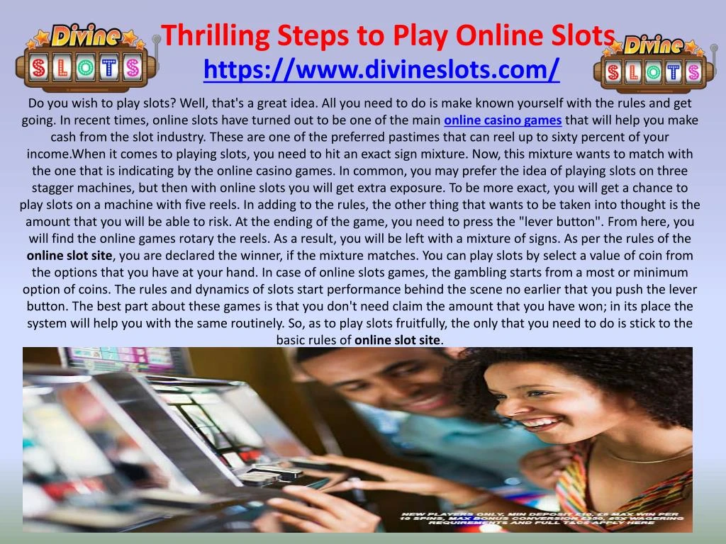 thrilling steps to play online slots
