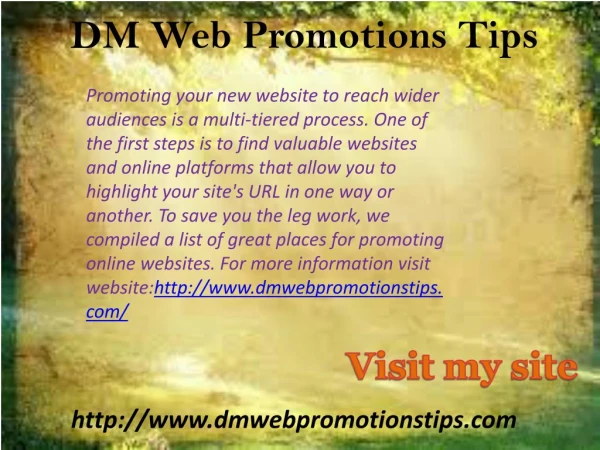 promoting your new website to reach wider