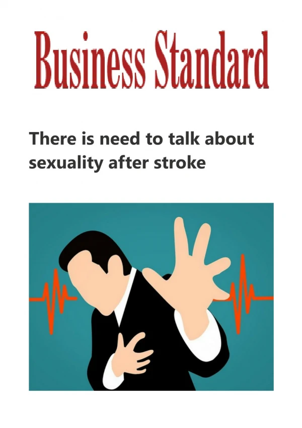 need to talk about sexuality after stroke