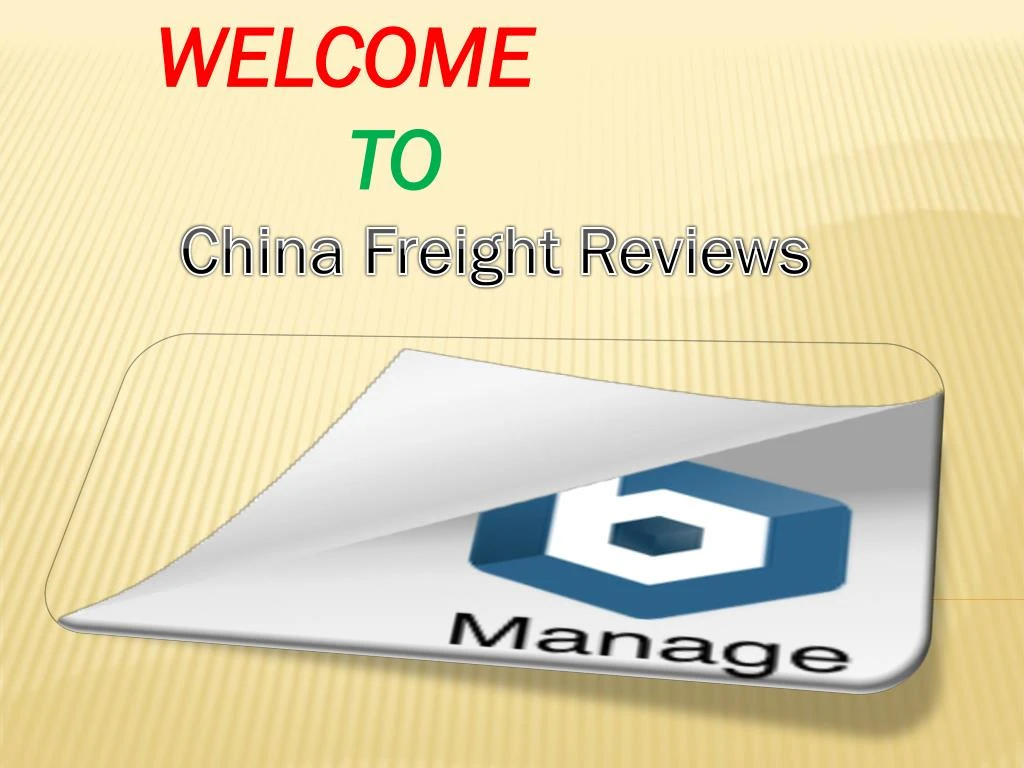 welcome to china freight reviews