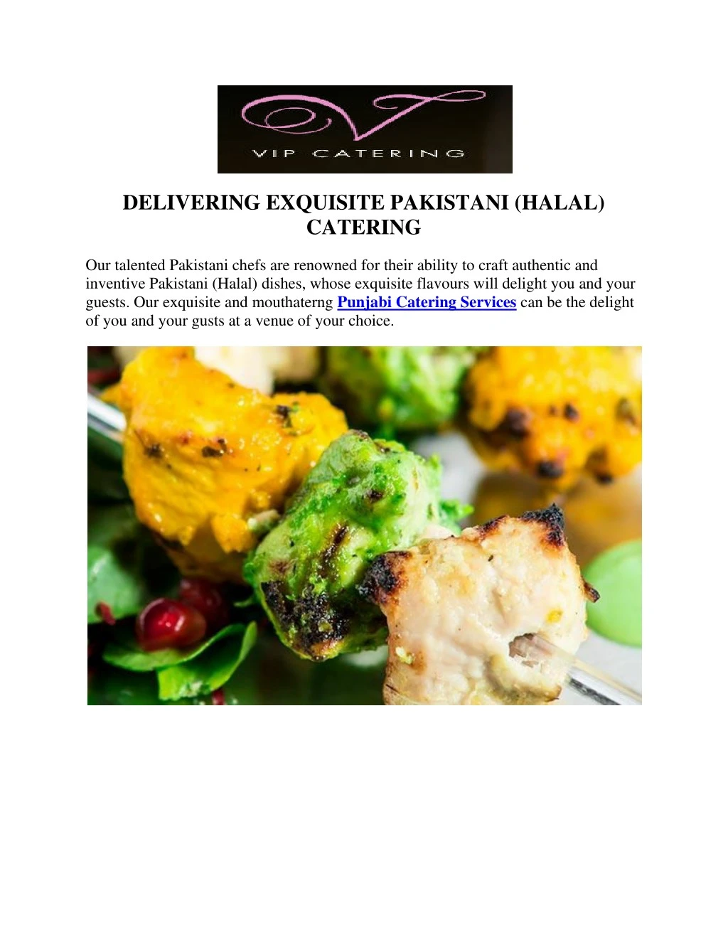 delivering exquisite pakistani halal catering