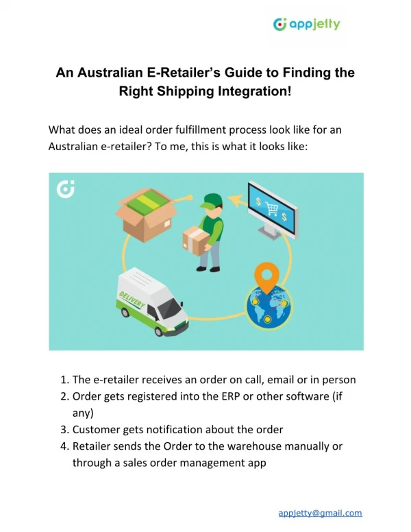 An Australian E-Retailer’s Guide to Finding the Right Shipping Integration!