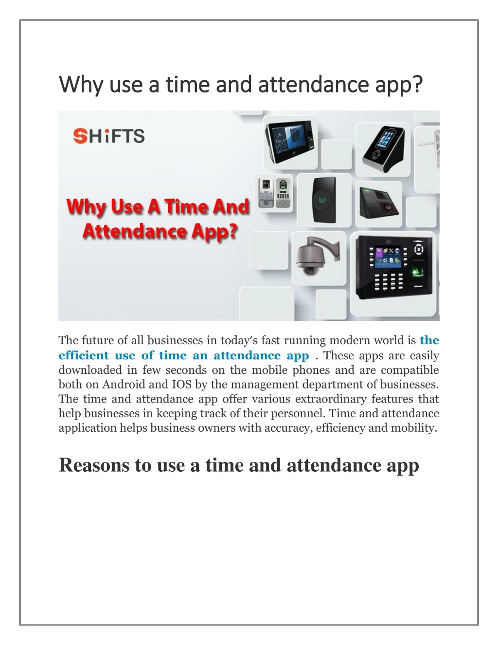 why use a time and a why use a time and attendance