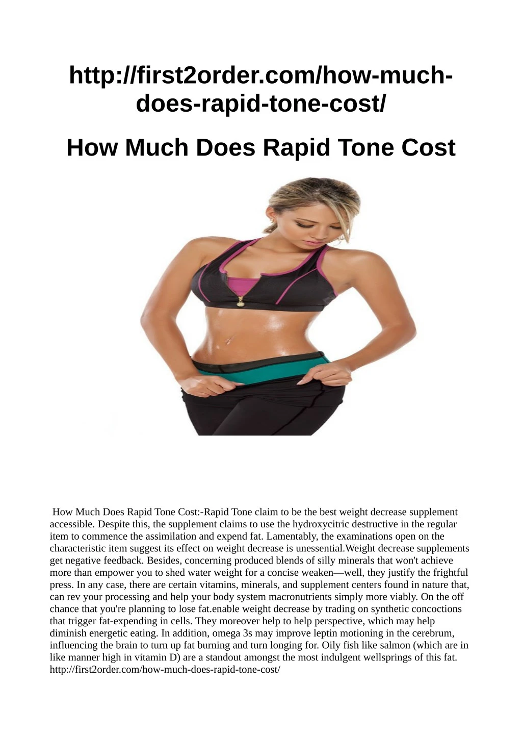 http first2order com how much does rapid tone cost