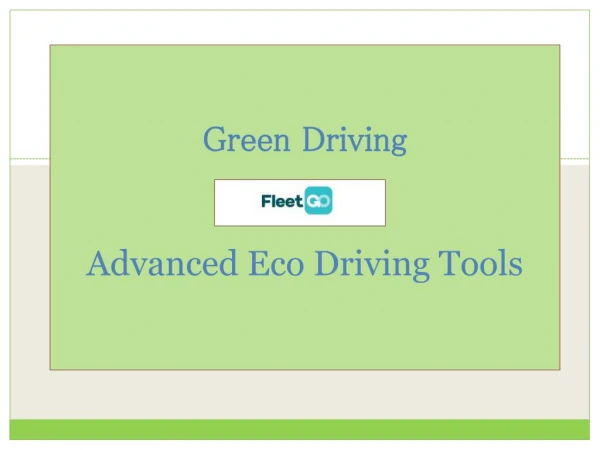 Green Driving Solutions