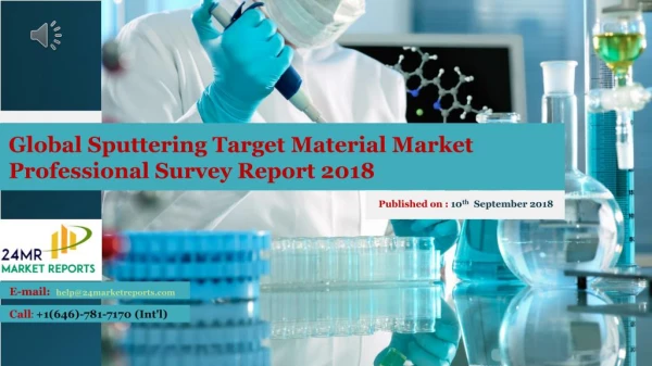 Global Sputtering Target Material Market Professional Survey Report 2018