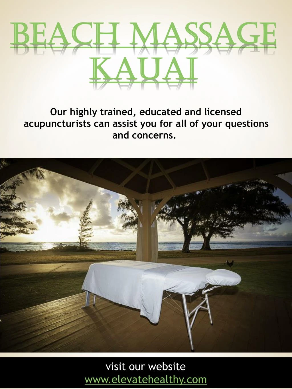 beach massage kauai