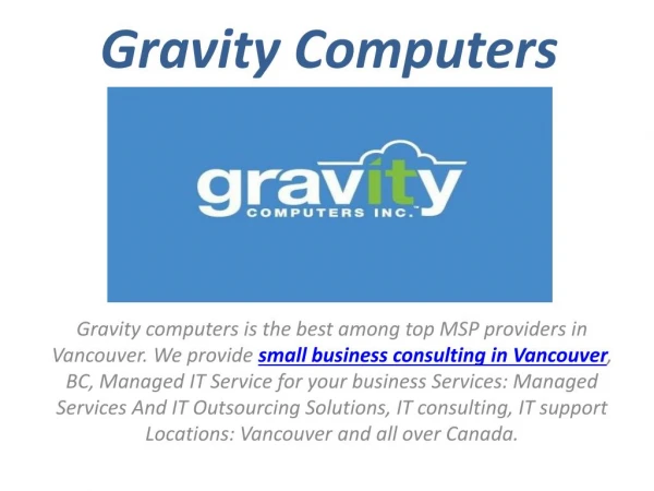 Vancouver IT Support with managed services