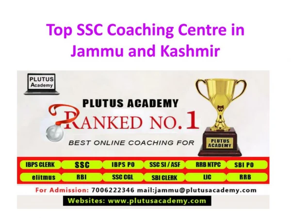 Best SSC Coaching Centre in Jammu Kashmir