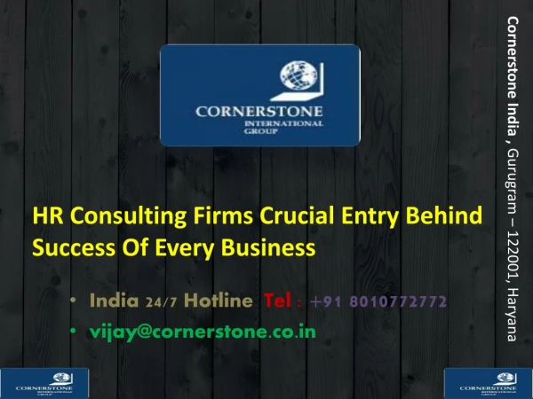 HR Consulting Firms Crucial Entry Behind Success Of Every Business