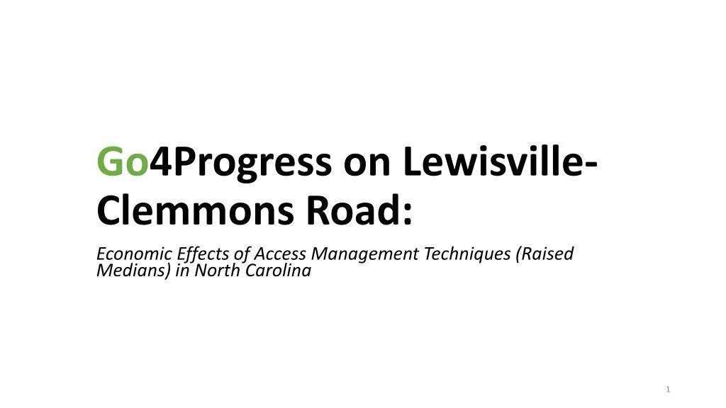 go 4progress on lewisville clemmons road