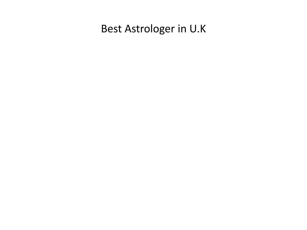 best astrologer in u k