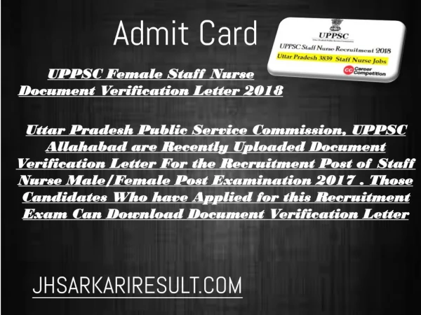 admit card