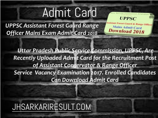 admit card