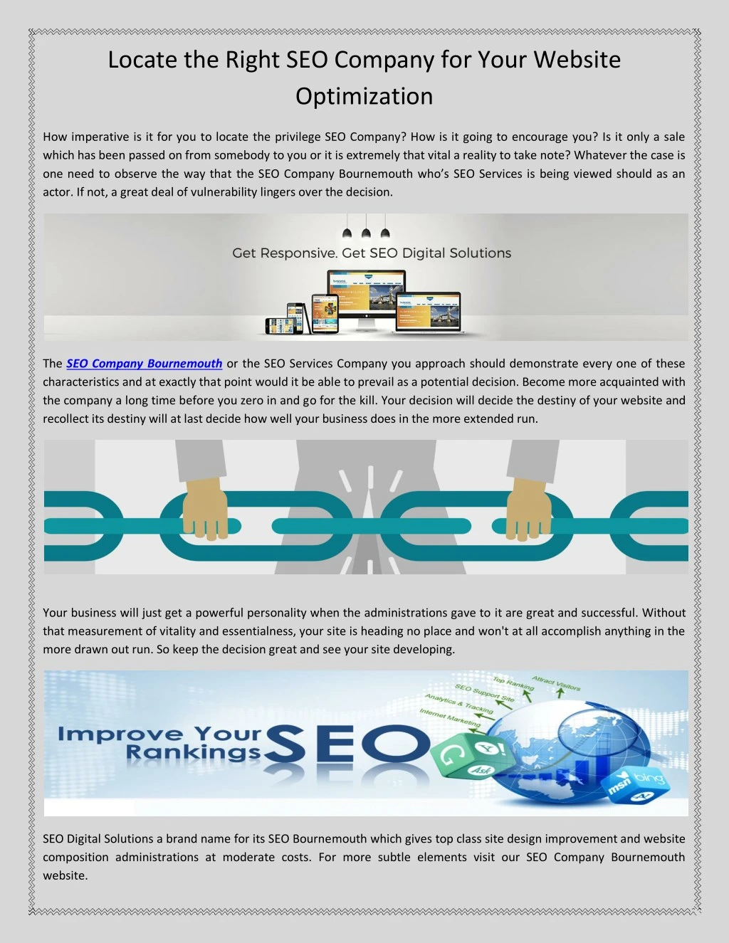 locate the right seo company for your website